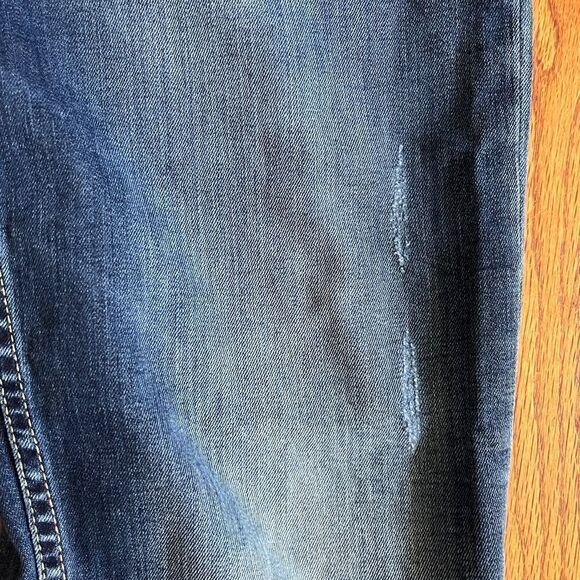 CALVIN KLEIN Straight Distressed Blue Jeans | Size 34 x 32 - Picture 9 of 10